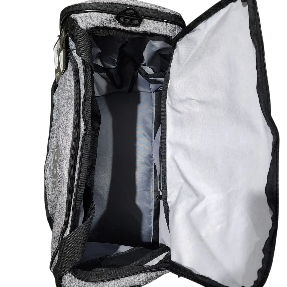 Adidas Black and Gray Men's Duffel Bag